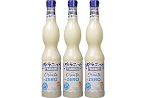ITALIAN GOURMET E.R. Fabbri Sciroppo Orzata Zero Lot de 3 sirops d'orge sans sucre ajouté Idéal pour les cocktails et les boissons sans alcool PET 560 ml