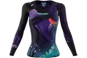 SMMASH Camicia Funzionale Camicia da Donna A Compressione Camicia Sportiva A Manica Lunga Traspirante con Tecnologia Seconda Pelle Fitness Top Outdoor