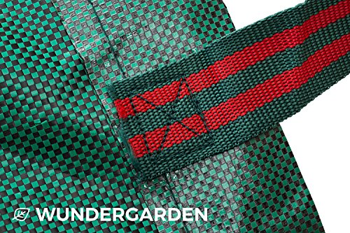 WUNDERGARDEN 2x 500L Gartenabfälle, Laub, Grünschnitt, Pflanzenabfälle, Kompost – Rundes Format, selbststehend und faltbar – Laubsäcke & Gartensäcke … - 3