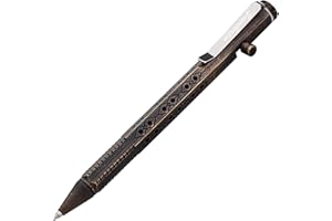 SMOOTHERPRO Pełny mosiężny długopis kompatybilny z wkładem Pilot-G2 z mechanizmem sworzniowym, ze stali nierdzewnej, sześciokątny, pusty uchwyt, do sklepów kieszonkowych EDC, kolor podpisu (PT636)