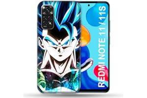 Cokitec Funda Xiaomi Redmi Note 11 / 11S Manga Dragon Ball Gogeta Cara, Multicolor