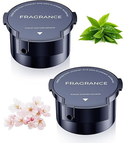 Van toepassing op BJ-YWK-1 - Navulling Auto Luchtverfrisser – 2PCS Frans Parfum (Cologne & Oceann) – Tot 4-6 Maanden – Natuurlijke Plantaardige Extracten – Compatibel met Auto Geur Diffuser