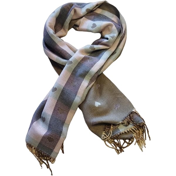 Ziona Damen Schal Winter XXL - Extra Großer Kuschelschal Aus 100% Viskose Mit Fransen