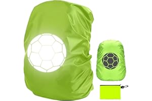 Tixlux Funda impermeable para mochila escolar Step by Step Step, funda impermeable para mochila reflectante para niños