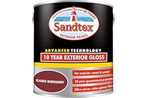 Sandtex Retail 10 Year Exterior Gloss Classic Burgundy 2.5 L