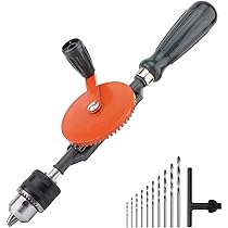 Trapano Manuale Housolution Con 13 Punte - Girabacchino In Acciaio Per Legno E Plastica | Mandrino Rapido - Foto 4