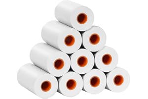 TOYOGO Aparat natychmiastowy dla dzieci bezatramentowy papier do drukowania termicznego, 10 rolek papieru wypełniającego do aparatu, 5 x 2,5 cm, odporny na wodę i olej PCW (biały 2)