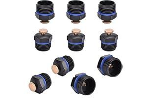 ACTIMED 10Pcs Garden Misting Nozzles, Atomizing Sprinkler Head,1/2 In Adjustable Garden Water Spray Misting Nozzle 360-rotating Agricultural,Water Sprinkler for Lawn Misting Nozzles Garden Misting Sprinkler