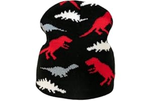 Textiles 4 Home Boys Dinosaur Knitted Beanie Hat Kids Winter Hat 52cm (4 to 7 Years)