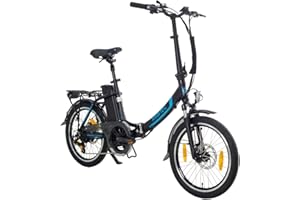 ‎SMARTEC smartEC Camp-20D E-Bike Klapprad 250W Hinterradmotor Li-Ion-Akku 36V/15,6Ah 20 Zoll E-Klapprad E-Faltrad Elektrofahrrad Reichweite 100km bis 25 km/h