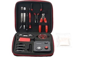 Leeko Spule DIY Werkzeug Kit V3, Wickelzubehör-Set mit Wickelhilfe (V4) /Mini Ohm Reader/Pinzette/Hitzebeständige Draht mit Linoleum-Papier