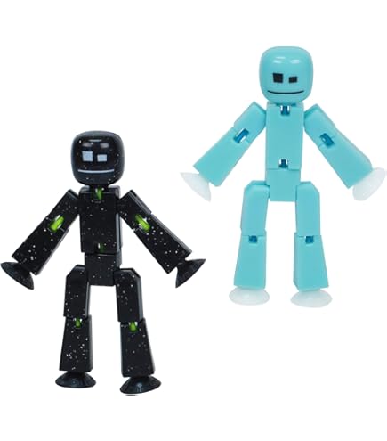 StikBot Zing Set 8 Action Figure + Treppiede – Crea Film In Stop Motion – Giocattolo STEAM Dai 4 Anni - 4