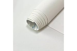 E-ALLDIR Patch En Cuir auto-adhésif PU trous de réparation Autocollant Cuir Kit Premiers Soins pour Canapé de Siège de Voiture Meubles Vestes Sac À Main Patch LZ-blanc 20 X 120 CM