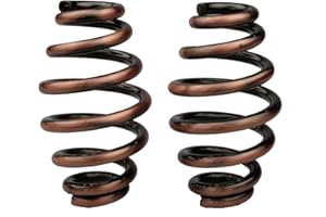 IGUANA CUSTOM PARTS - Coppia di molle Tapered Bronzo per sella moto misura 8 cm a forma di barile perfette per moto bobber, custom, chopper