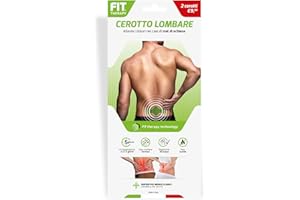 FIT THERAPY – Cerotti Antidolorifici e Antinfiammatori Lombari - Per Mal di Schiena, Lombalgia, Nervo Sciatico – NON SCALDA, Impermeabile, Senza Farmaci, Dura 5 Giorni (2 Cerotti)