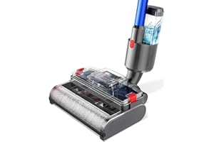 ‎TRAUMHEIM 2-IN-1 Bürste Wischaufsatz kompatibel für Dyson V7/V8/V10/V11/V15 Staubsauger, Elektrischer Bodenwischer mit Sauberem und Schmutzigem Wassertank, Gleichzeitig Saugen und Wischen, Bürstenrolle