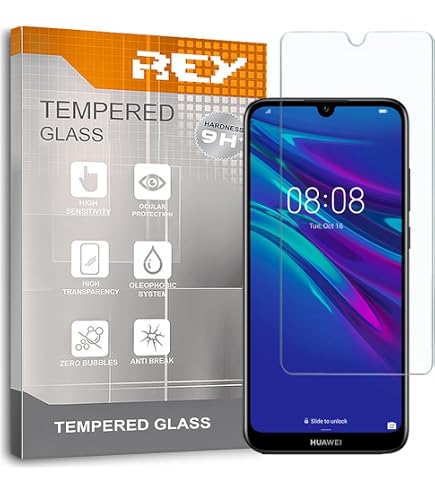 COPHONE Cover 360° Per Huawei Y6 2019 - Trasparente, Morbida Anteriore E Rigida Posteriore, Antiurto - 6