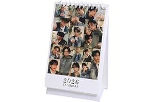 DEFGNOP Stray Kids Desk Calendar 2026 K-Pop Calendar Para New Year Holiday (B)