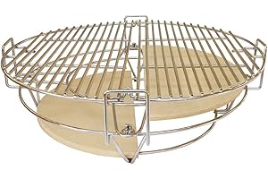 YNNI KAMADO 20 inch Divide and Conquer 6 Piece with Pot Holder Kamado Grill Universal. Suitable for Aldi Kamado post 2020 models TQDC20