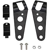 OSAN Motorrad Scheinwerferhalter Gabeln UNIVERSAL 35mm-43mm (Schwarz)