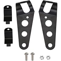 Support Phare Moto Fydun - 35-43mm - Noir - Pour Scooter Et Moto - Montage Fourche