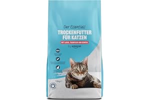 by Amazon Trockenfutter für Katzen, mit Lachs, Thunfisch und Gemüse, 10kg