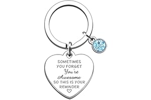 AMZQ Inspirational Gifts for Women Encouragement Keyring Gifts for Family Friend Her BFF Thank You Appreciation Gifts for Colleague Coworker Boss Teacher-Sometimes You Forget You Are Awesome Gifts