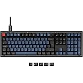 Keychron V6 Cablede Custom Mechanical Keyboard with Knob, Full-Size QMK/Via Macros Programmable, Hot-swappable Keychron K Pro