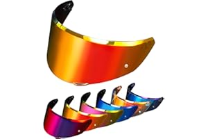 ‎PSLER PSLER Helm Visier für AGV New K3 (E2206),Nur für K3-Helmgrößen S/M/L - Verspiegelt Helmvisier Getöntes Visier Motorradhelm Zubehör Ersatz(Dunkelrot)