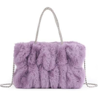 Borsa Tote In Peluche Sintetico Per Donna – Morbida, Spaziosa, Versatile