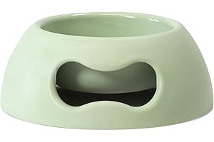 United Pets Pappy - Comedero pequeño para Perros, Eco-Friendly, Made in Italy, Verde, Capacidad 350 ml (S)