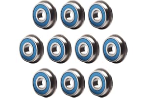 FUSHIBEARING F695-2RS Kugellager, 5 x 13 x 4 mm, Flansch, Miniatur-F695-RS Rillenkugellager F695RS für Voron Mobius 2/3 3D-Drucker, 10 Stück