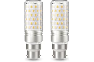 DiCUNO Ampoule LED B22 10W, Équivalent 130W halogène, 1400lm, 4000K Blanc neutre, Culot à baïonnette B22 maïs, Ampoule Maïs LED Non-dimmable, Lot de 2