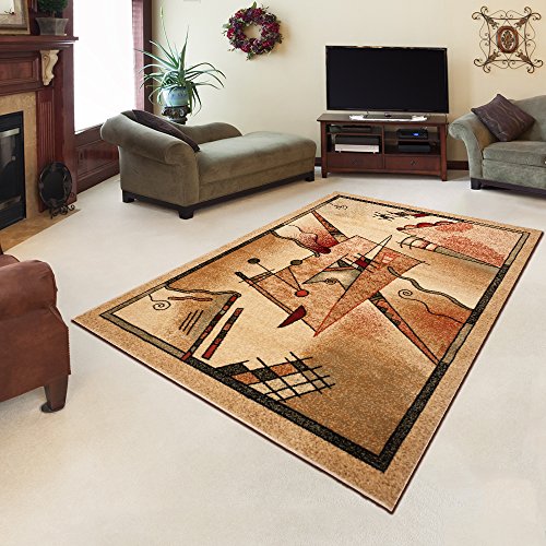 TEPPICH KLASSISCH SEHR BUNT wunderschöne Muster PERFEKT INS WOHNZIMMER in Creme (190 cm x 270 cm)