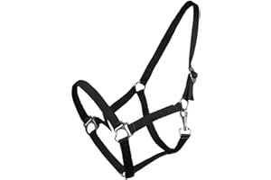 ARBO-INOX® Halfter mit Schiebeschnalle Stallhalfter Basic (Cob, schwarz)