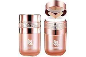 QKLOVNI Butterfly Cushion BB Cream, Air Cushion CC Cream BB Cream, Moisturizing Concealer, Bright Makeup Base Long Lasting with Butterfly Makeup Sponge. (Natural Skin Color)