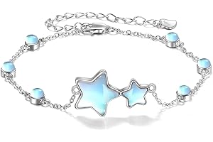 YFN Tennis/Mondstein/Lotus/Mondphase/Stern/Schmetterling Fußkettchen Sterling Silber Tennisschläger Fußkettchen Schmuck Sport Geschenke für Damen Herren Mädchen Jungen