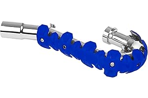 POLISPORT 8483700003 - ARMADILLO HEAD Protezione universale per scarico da 22 cm per moto a 4 tempi combina acciaio inossidabile ed elastomero leggero resistente alle alte temperature in colore blu