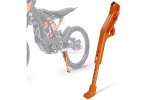 ANXIN Sur Ron Motorcycle Adjustable Kickstand Foot Side CNC Dirt Bike Kickstand for Electric Dirt Bike Light Bee/Surron/Sur-Ron/Sur Ron X/Sur Ron S/X160/X260 Orange