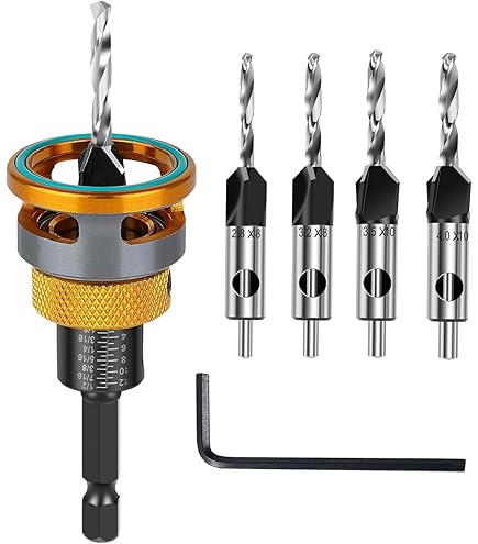 Amana Tool Carbide Tipped 82° Countersink Drill Bit - 1/2" Dia, 1/4" Hex Shank, For #12 Wood Screws