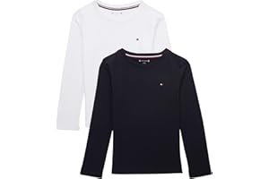 Tommy Hilfiger Maglietta Maniche Lunghe Bambino Confezione da 2 Cotone