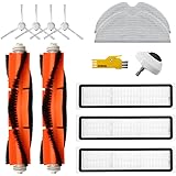 aotengou Kit Accessori di Ricambio per Dreame L10 Pro Dreame D9 Robot Aspirapolvere 12 Confezioni 2 Spazzole Principali, 3 Fi