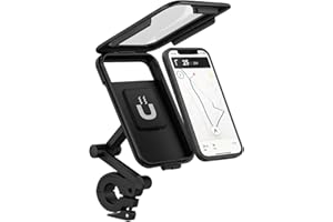 Genérico Soporte Movil Moto Impermeable Soporte Movil Bicicleta Montaña Soporte Móvil para Moto Antivibración Soporte Telefono Patinete Electrico Manillar Bici Scooter