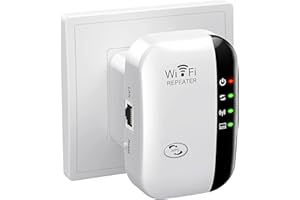 JANCANE Amplificador extensor WiFi, repetidor WLAN, amplificador WLAN, extensor WiFi de hasta 5000 pies cuadrados con modo repetidor/AP, amplificador de largo alcance con puerto Ethernet para todos los dispos