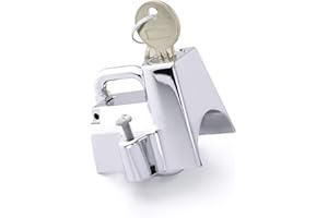 ZEMEX Helmschloss Chrom für Harley Davidson 22-32mm Rahmen Sturzbügel Lenker Helm TOP