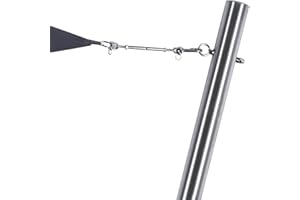 Toldoro® 3m Sonnensegelmast mit Augbolzen mit Bodenhülse / Ø70mm Wandung rostfreier Sonnensegelmast aus V2A Edelstahl/Pfosten für Sonnensegel/Stabiler Sonnensegel Mast