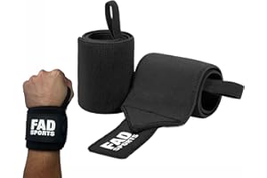 FAD Sports® Fitness Handgelenkbandagen, Kraftsport, Powerlifting, Wrist Wrap, Handgelenkschoner, Bodybuilding, Crossfit, Handgelenkstütze, stabilisierende Bandage, Gymzubehör für Workouts