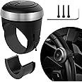 Tukzer Universal Car Steering Wheel Spinner Knob for All Vehicles Driving/Turning Helper | 360° Smooth Rotation Booster Handle Control| High-Strength Metal Ball Bearing, Anti-Slip Silicone Surface