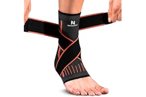 NativoDex Stabilizacja i zapobieganie skręceniom, wsparcie i kompresja przy kontuzjach kostki, sportowe z dopasowanym dopasowaniem, dla obu stóp