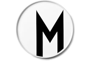 Design Letters Piatti Bianco (A-Z) | Piatti Moderni in Porcellana | Piatti Decorativi Progettato nel Denmark | Idee Regalo Uomo & Regalo Donna | Piatti Perfetto per Decorazioni per La Casa